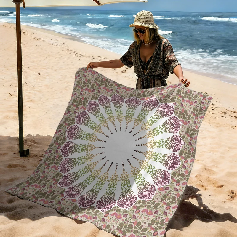 Strandmatte mit Mandala-Design Skanto