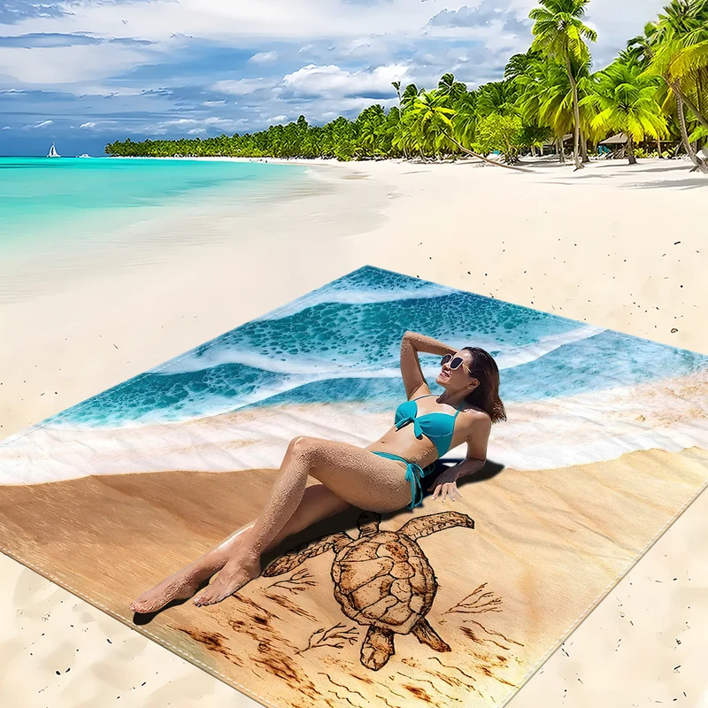 Strandmatte mit Mandala-Design Skanto