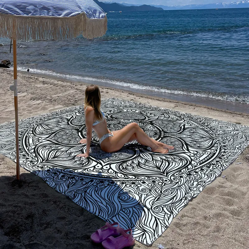 Strandmatte mit Mandala-Design Skanto