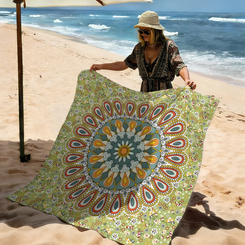 Strandmatte mit Mandala-Design Skanto