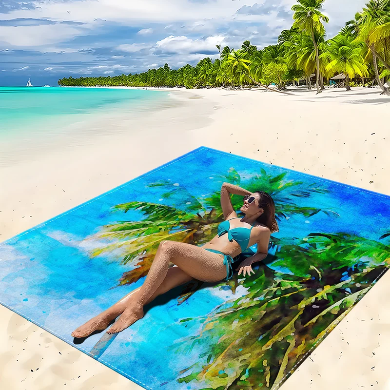 Strandmatte mit Mandala-Design Skanto