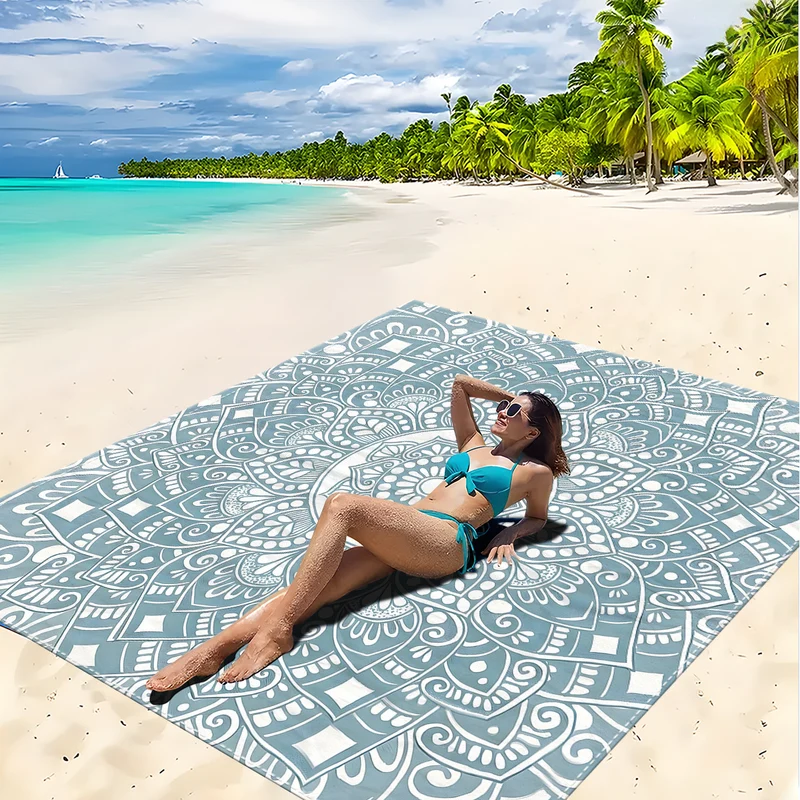 Strandmatte mit Mandala-Design Skanto