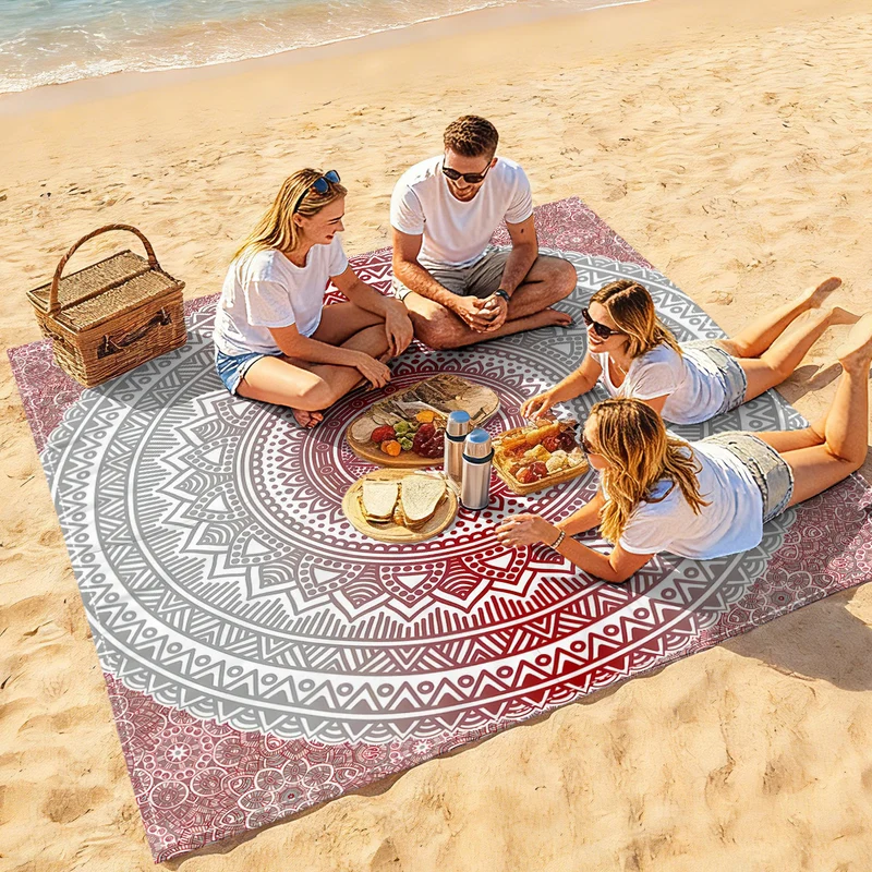 Strandmatte mit Mandala-Design Skanto