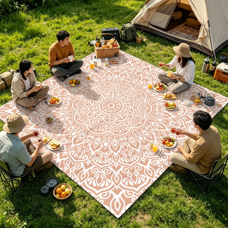 Strandmatte mit Mandala-Design Skanto
