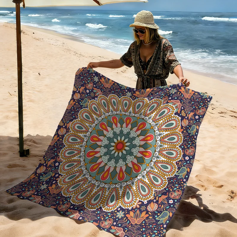 Strandmatte mit Mandala-Design Skanto
