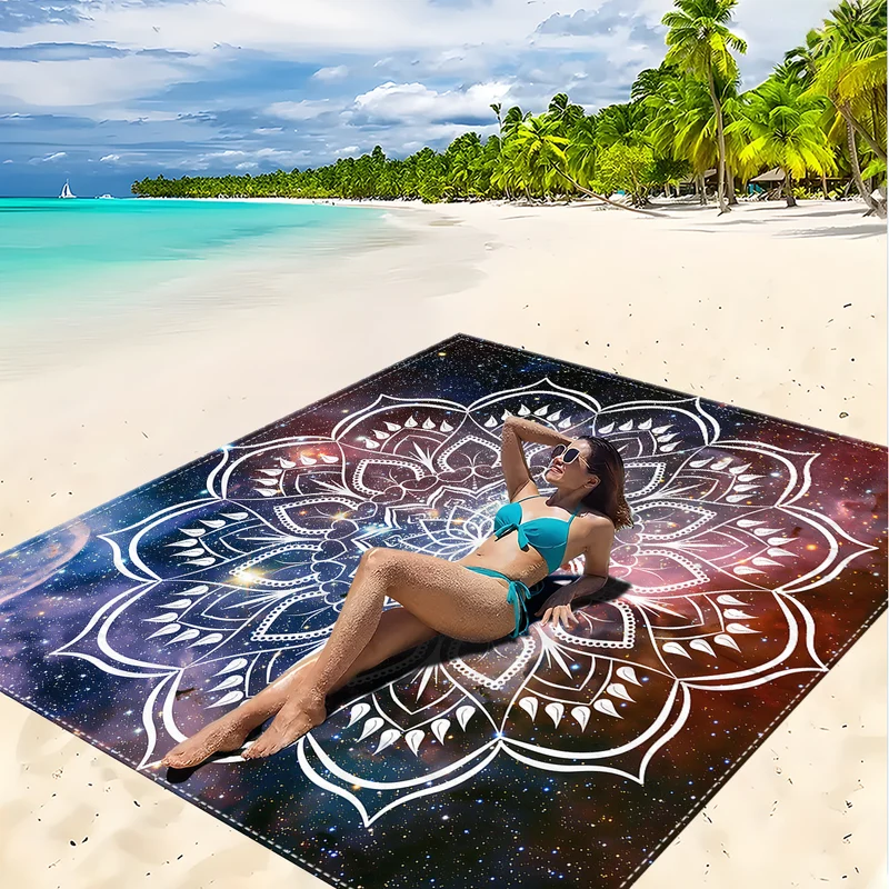 Strandmatte mit Mandala-Design Skanto
