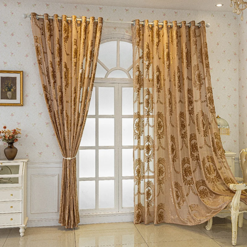 Elegante transparente Spitzenvorhänge Skanto