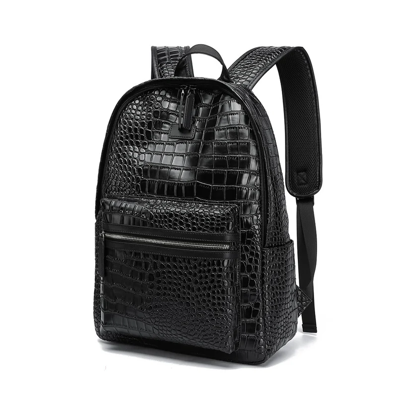 Eleganter Rucksack in Kroko-Optik Skanto