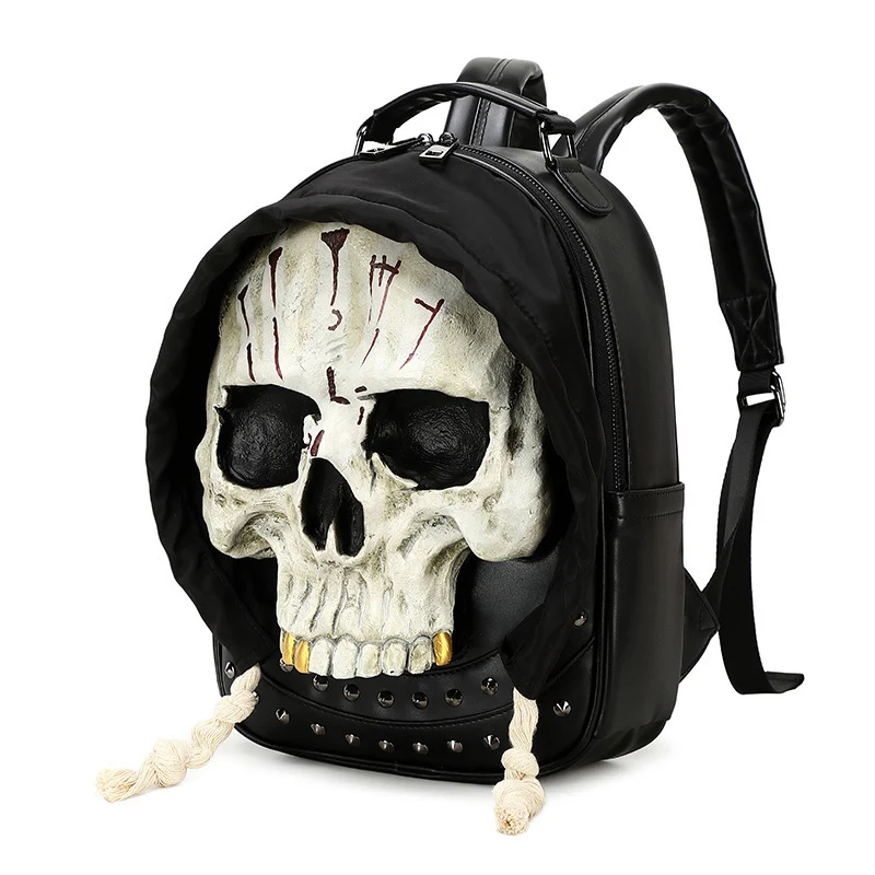Kreativer Rucksack mit Totenkopf-Design Skanto
