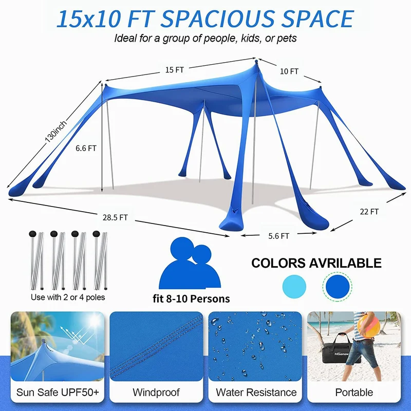 Großes Outdoor-Sonnensegel Skanto