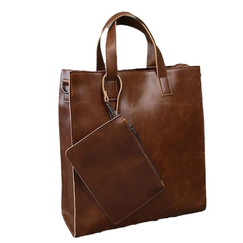 Elegante und geräumige Ledertasche Skanto