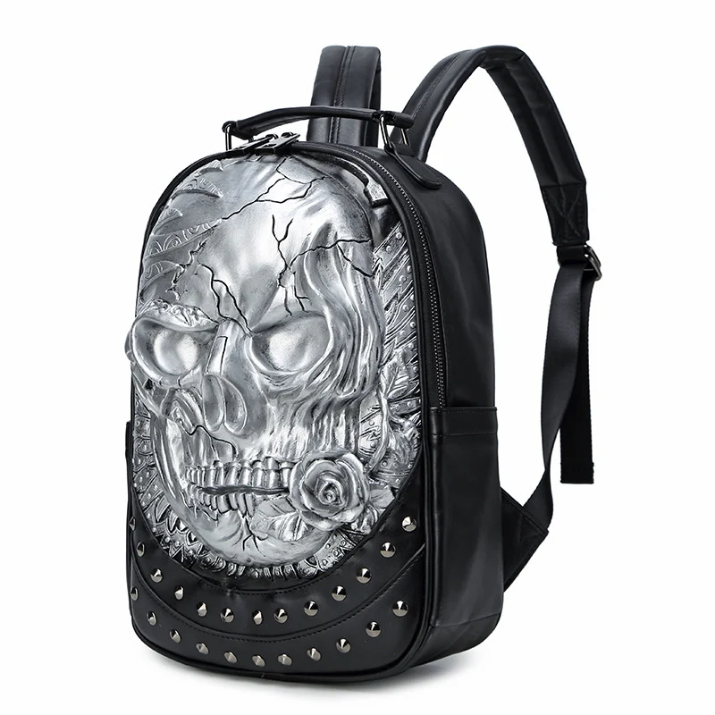 Stilvoller Rucksack mit Totenkopf-Design Skanto