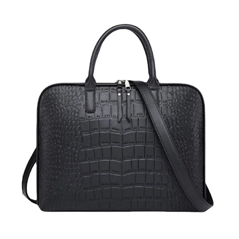 Elegante Laptoptasche im luxuriösen Krokodil-Look Skanto