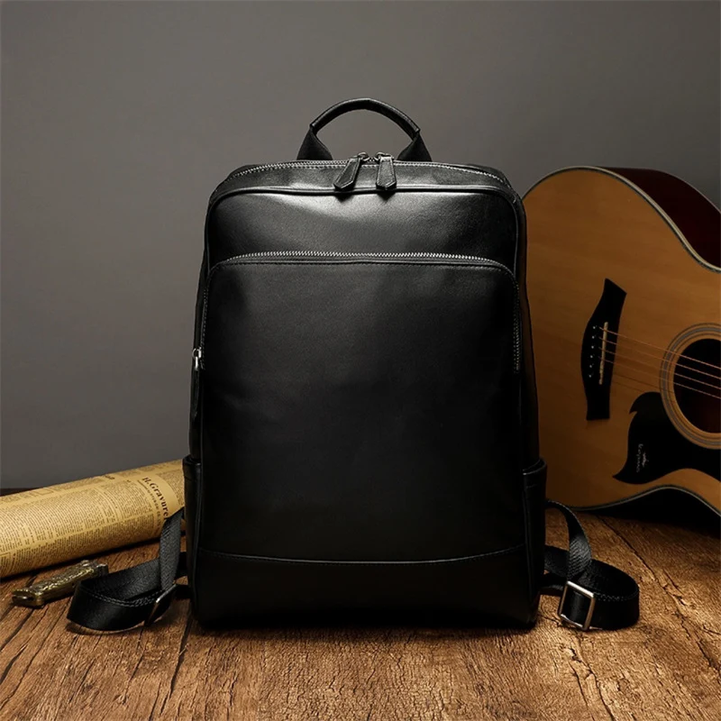 Eleganter und funktionaler Rucksack aus hochwertigem Leder Skanto