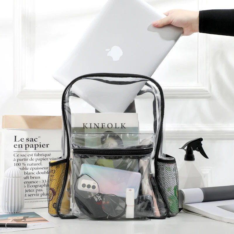 Transparenter Rucksack mit praktischem Organizer Skanto