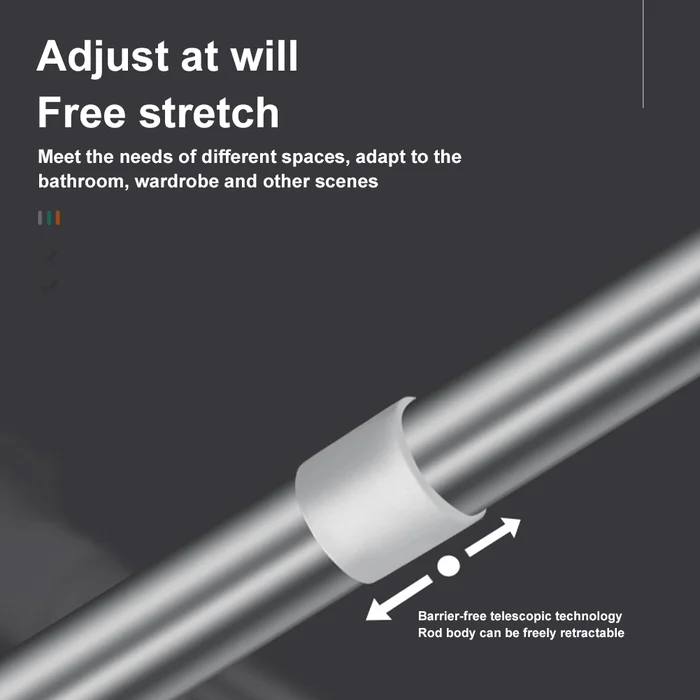50% Rabatt | Adjusto™ | Verstellbare Stange ohne Bohrung