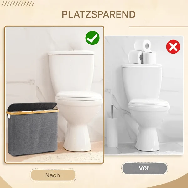 ZenStash™ | Faltbarer Bambus-Organizer | Praktisch, Tragbar und Perfekt Organisiert.