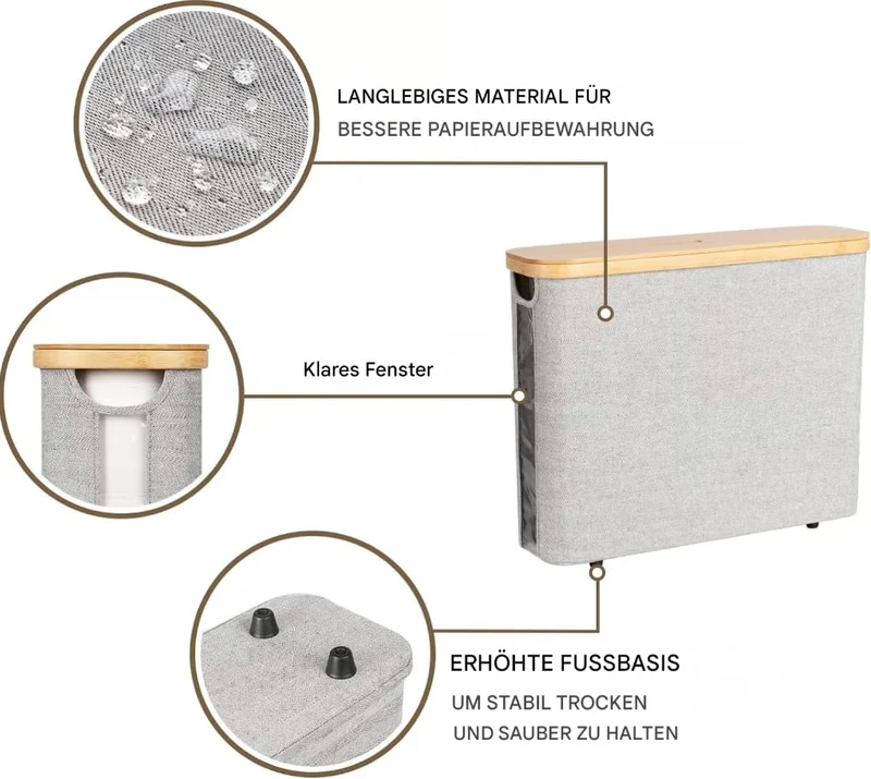 ZenStash™ | Faltbarer Bambus-Organizer | Praktisch, Tragbar und Perfekt Organisiert.