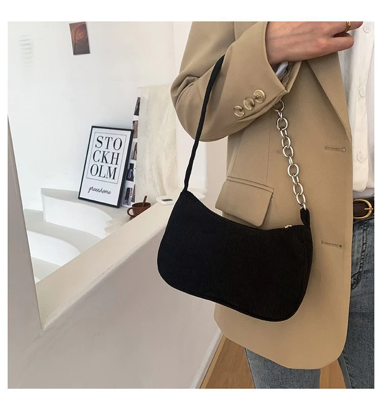 Moderne Cord-Handtasche Skanto