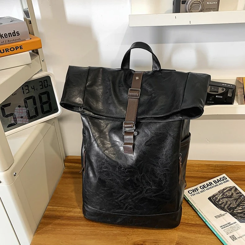 Leichter Lederrucksack Skanto