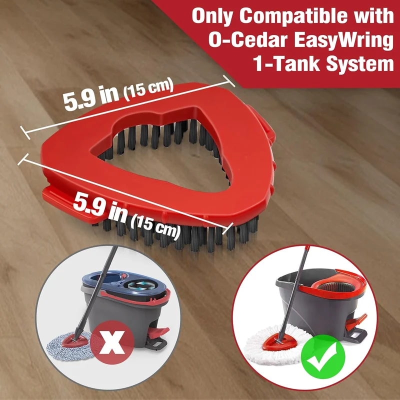 ScrubMop | Ersatz-Schrubbkopf für Spin-Mopp – 180° Drehbar für 1-Tank-System
