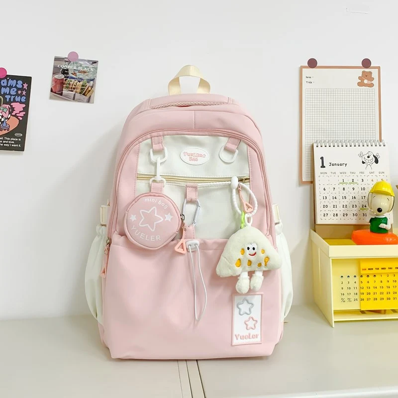 Verspielter Mehrfächer-Schulrucksack