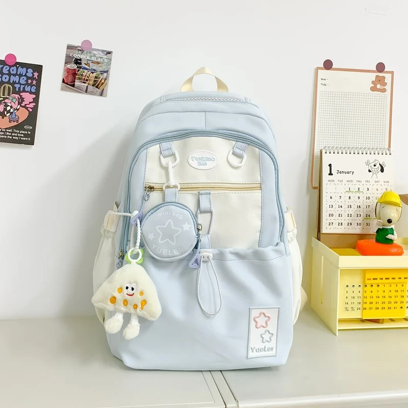 Verspielter Mehrfächer-Schulrucksack