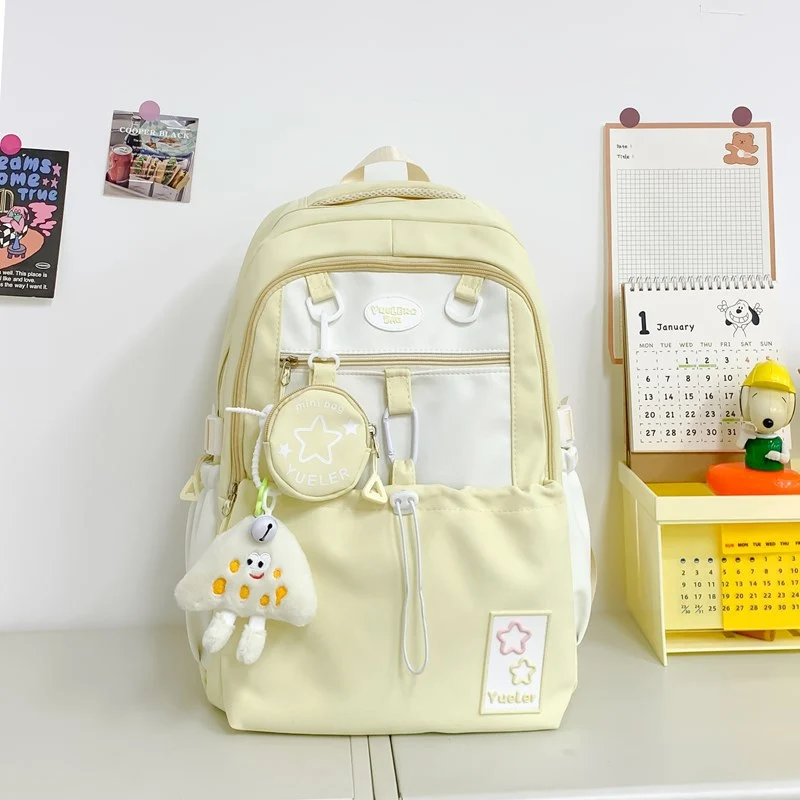 Verspielter Mehrfächer-Schulrucksack
