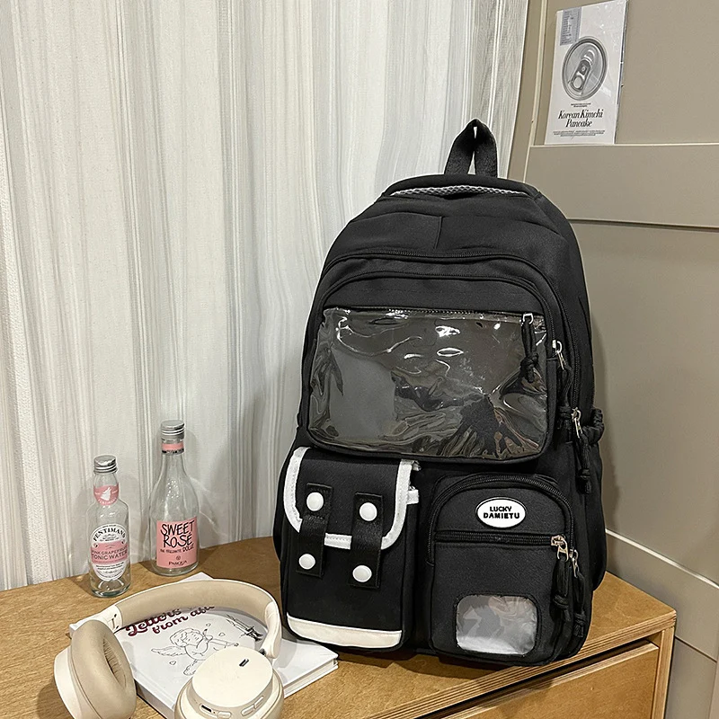 Funktionaler Schulrucksack mit mehreren Fächern