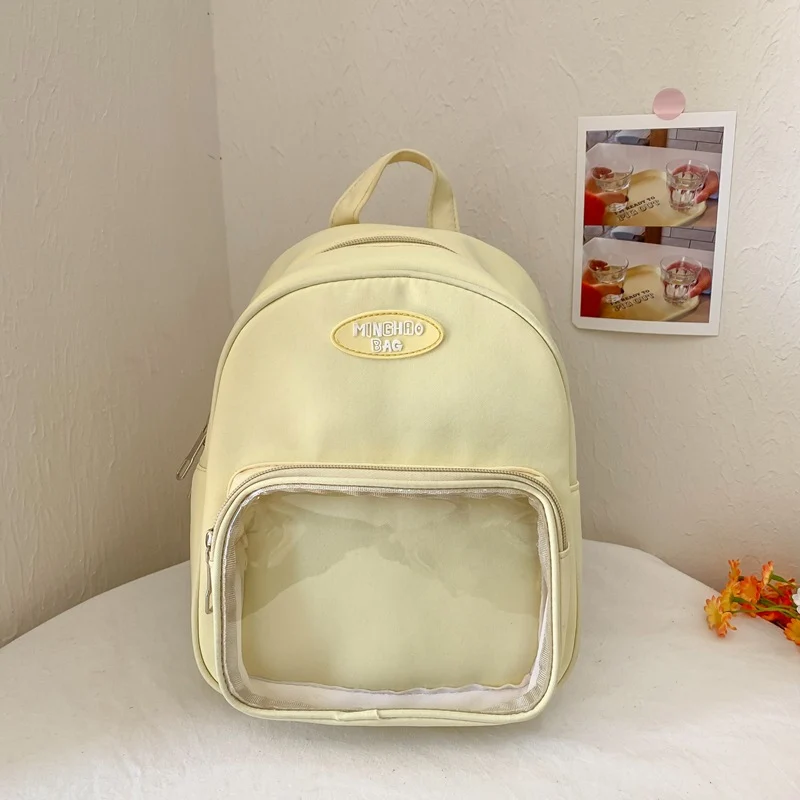 Multifunktionaler Schulrucksack mit transparentem Panel