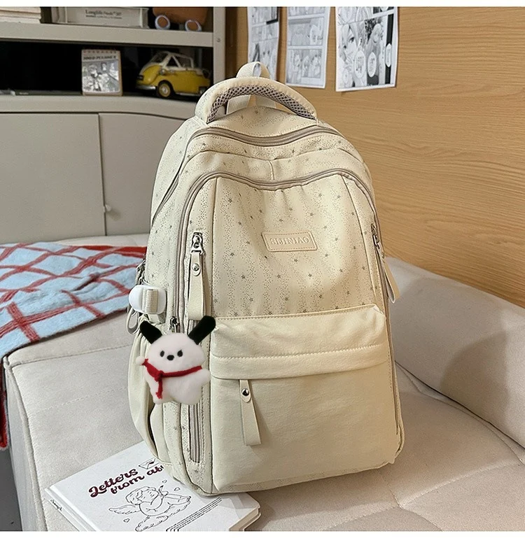 Lässiger Schulrucksack mit mehreren Fächern