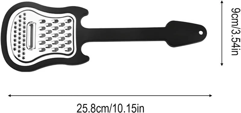 Gemüseschäler aus Edelstahl | Gitarrenförmiger Schäler zum Schälen & Hobeln