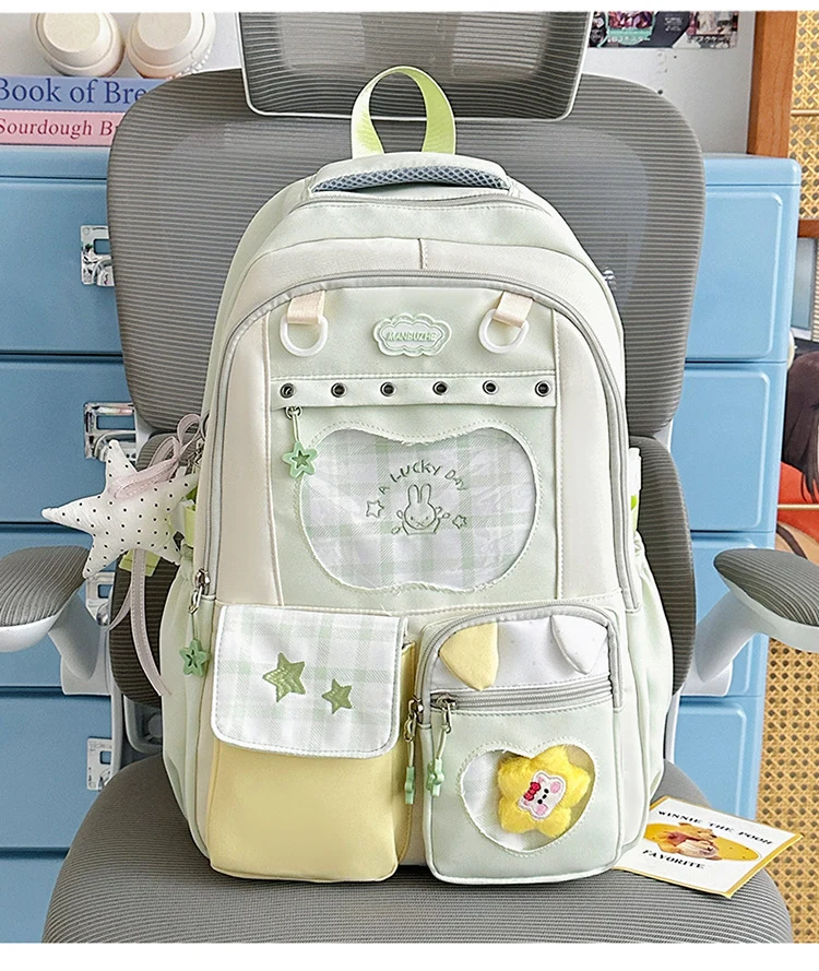 Multifunktionaler stylischer gemusterter Schulrucksack