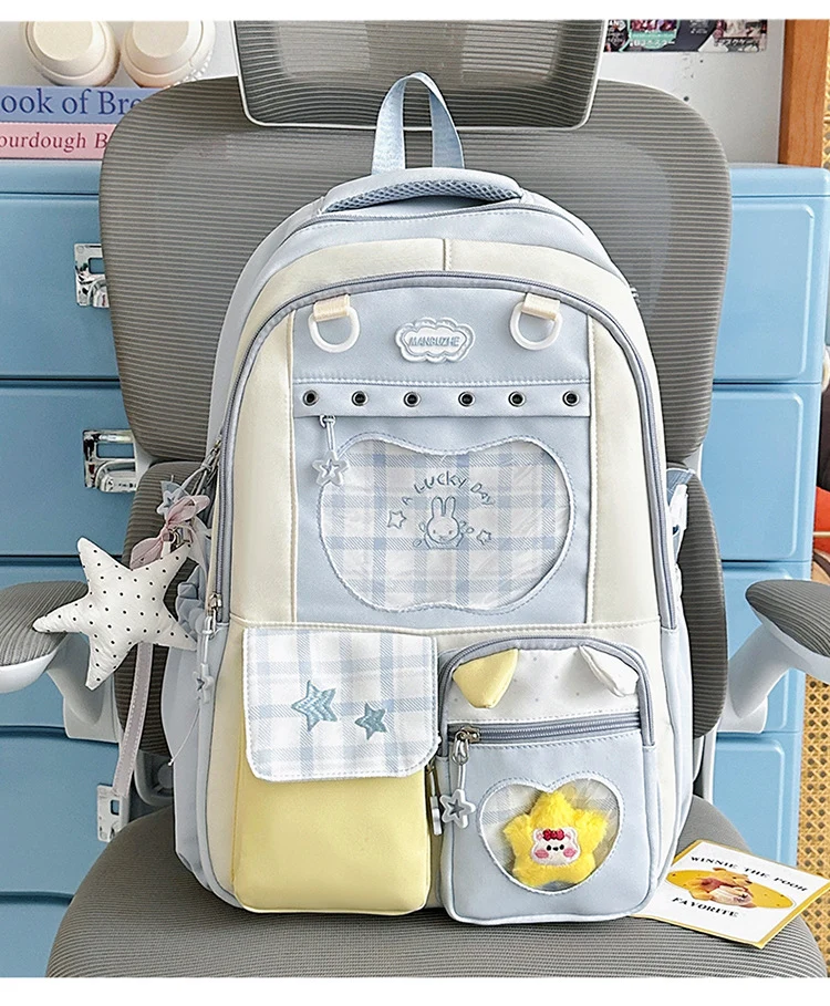 Multifunktionaler stylischer gemusterter Schulrucksack
