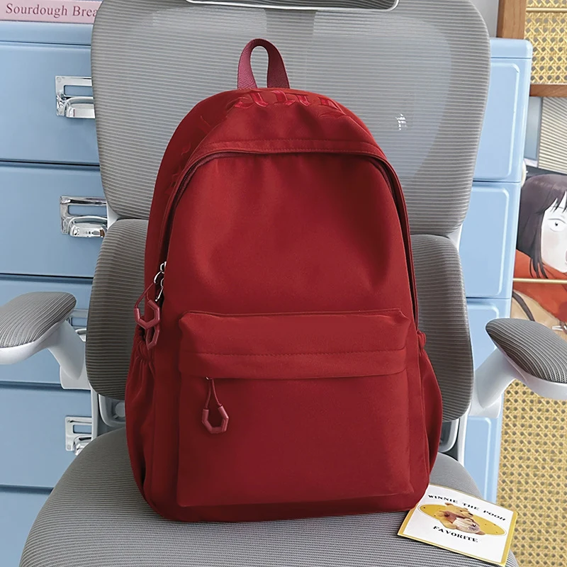 Minimalistischer Schulrucksack aus weichem Stoff