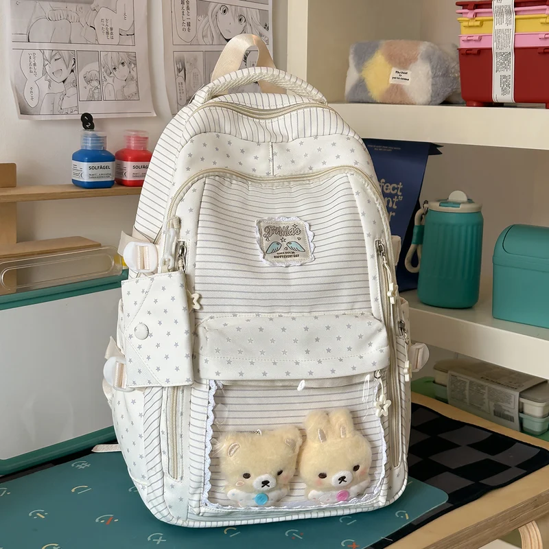 Funktionaler Schulrucksack mit mehreren Taschen zur Spielzeugaufbewahrung