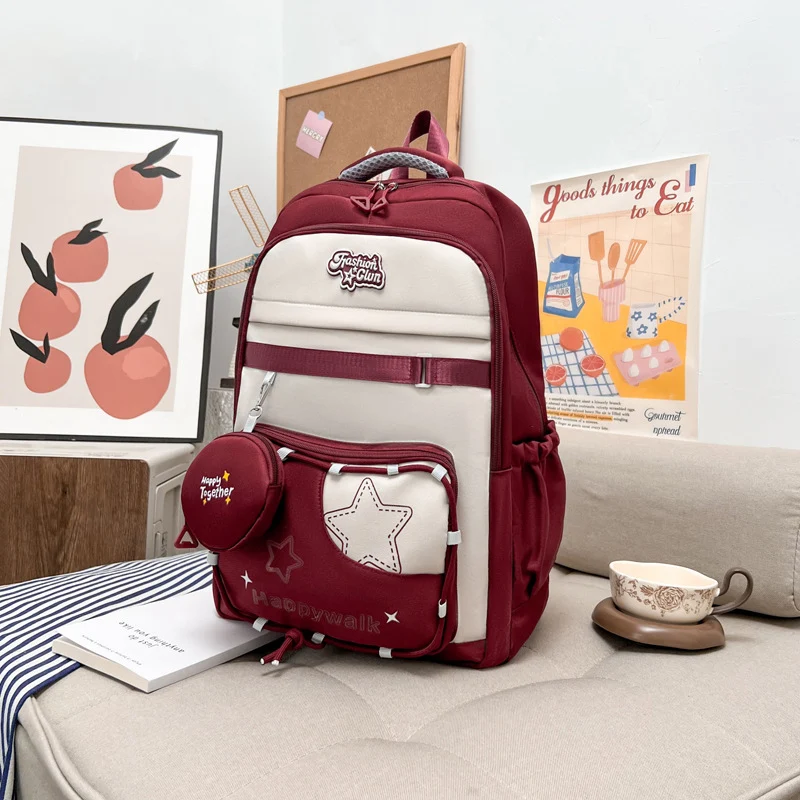 Funktionaler Schulrucksack mit vielen Taschen