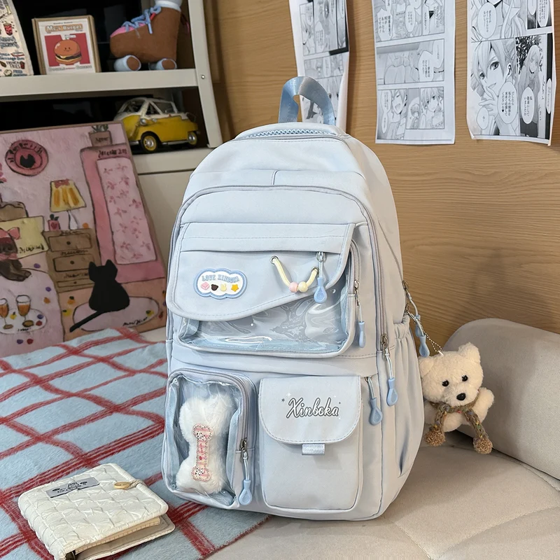 Funktionaler Schulrucksack mit vielen Taschen