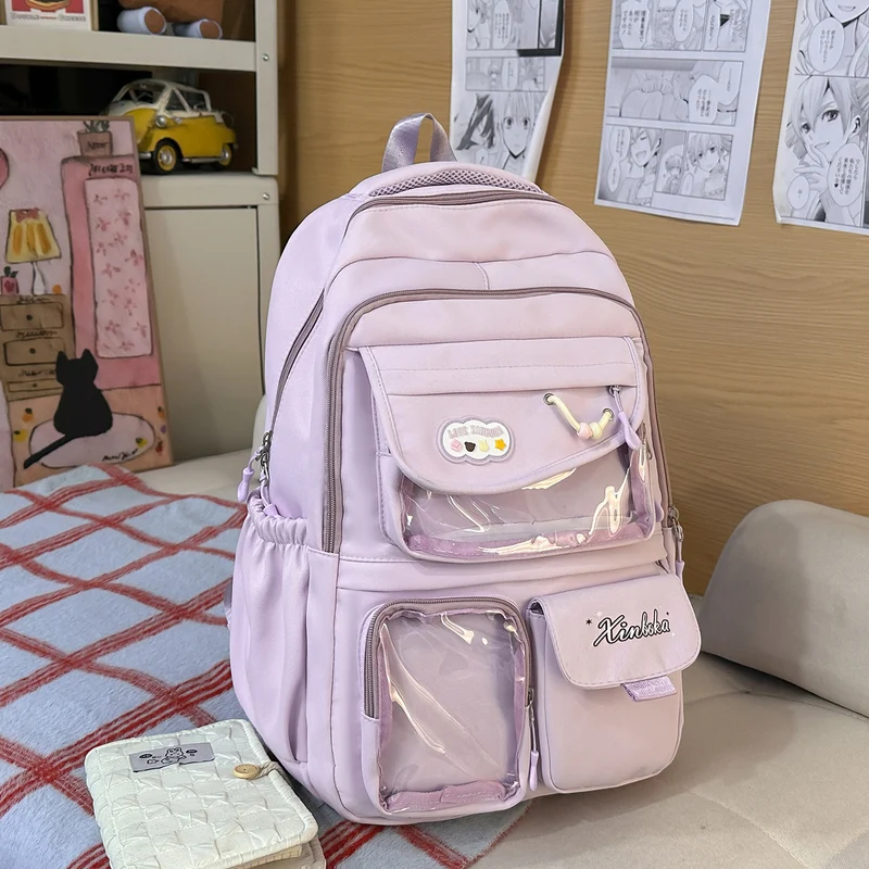 Funktionaler Schulrucksack mit vielen Taschen