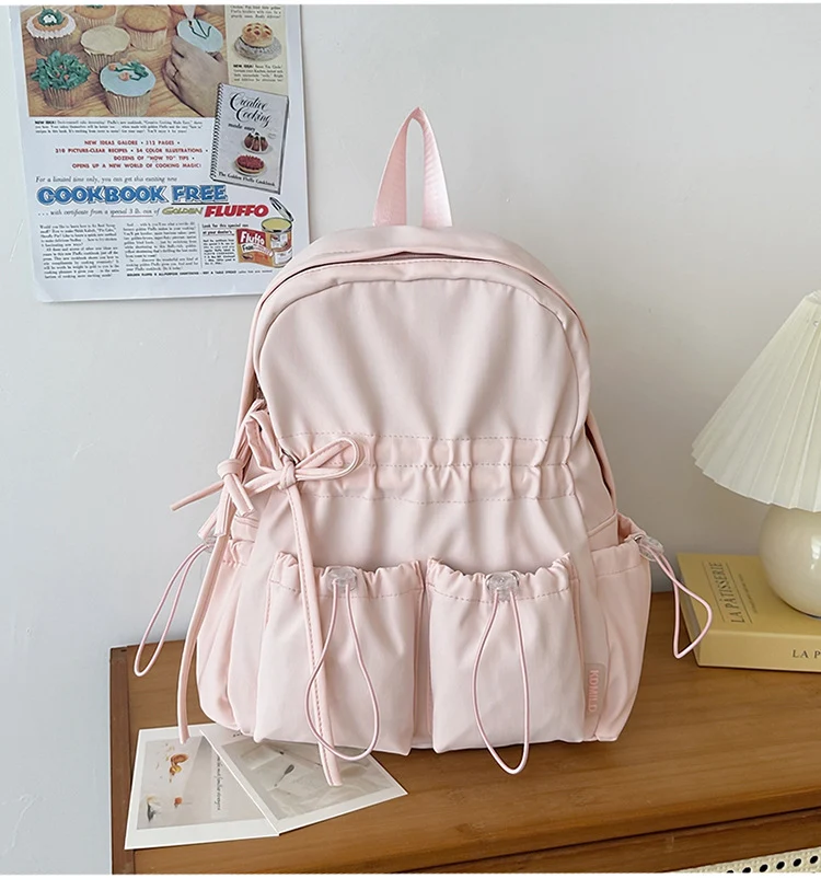 Funktionaler Kordelzug-Schulrucksack mit Organizer