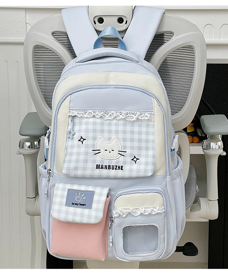 Niedlicher Charakter Design Schulrucksack mit mehreren Fächern