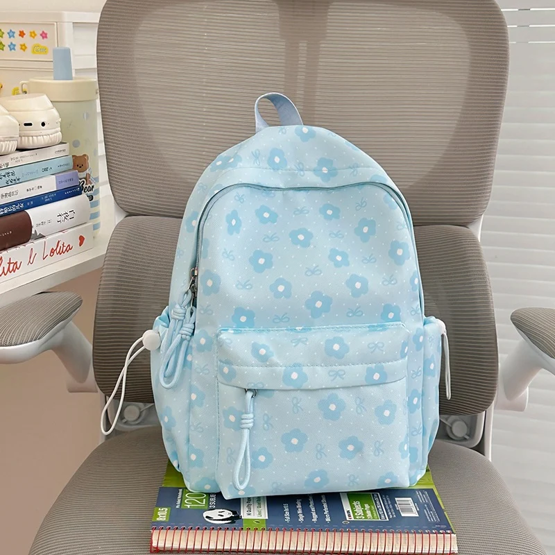 Niedlicher Charakter Design Blumen-Schulrucksack