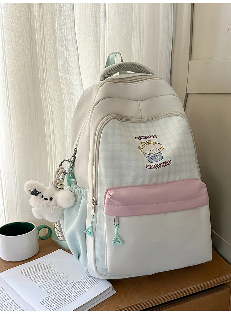 Niedlicher Schulrucksack mit Grafikdruck