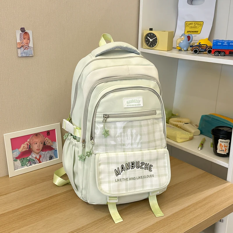 Lässiger Laptop-Schulrucksack mit vielen Fächern