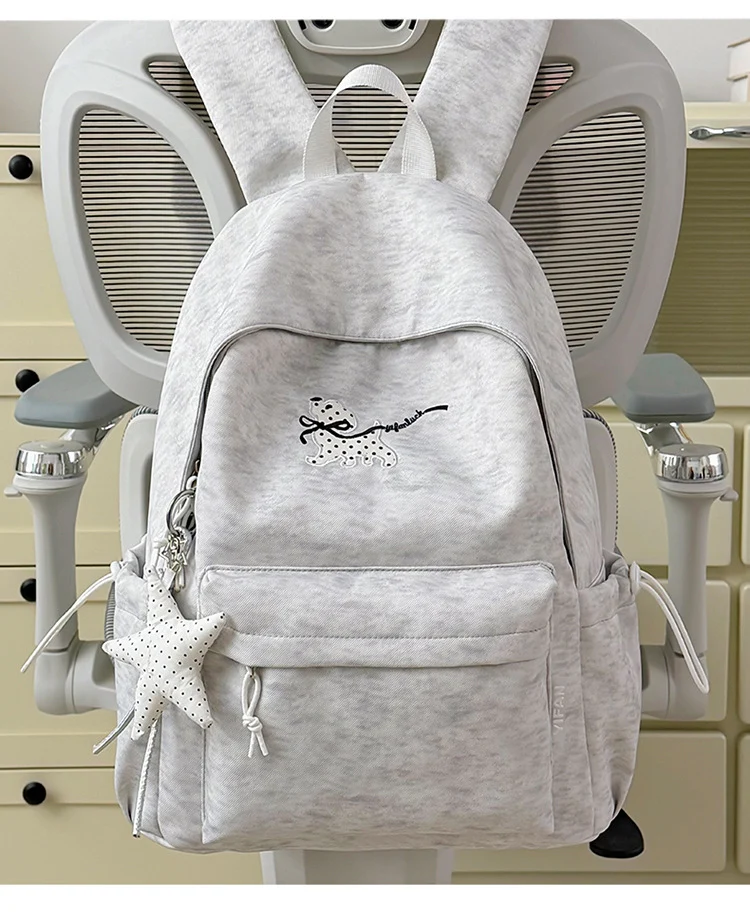 Bestickter lässiger Schulrucksack