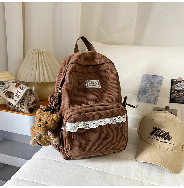 Niedlicher Mini-Schulrucksack mit Blumendruck