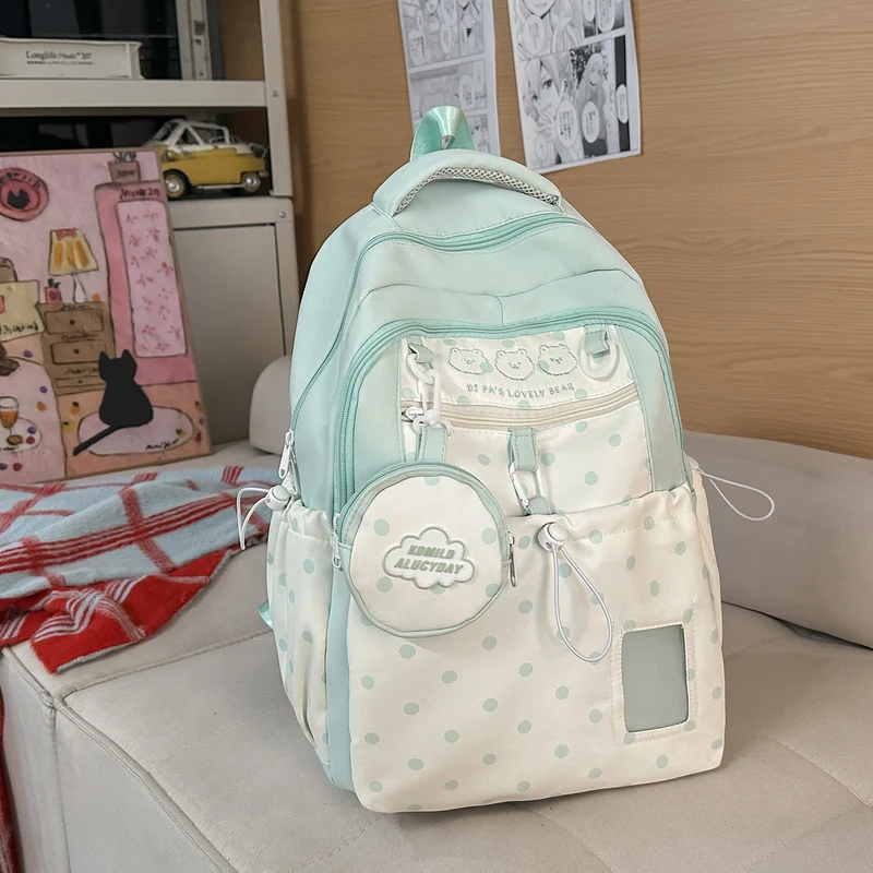 Lustiger Schulrucksack mit Charakter-Motiv und mehreren Fächern