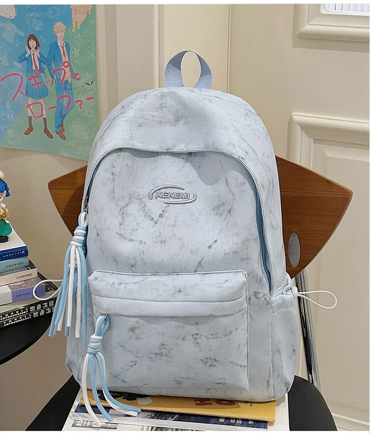 Lässiger Marmor-Schulrucksack