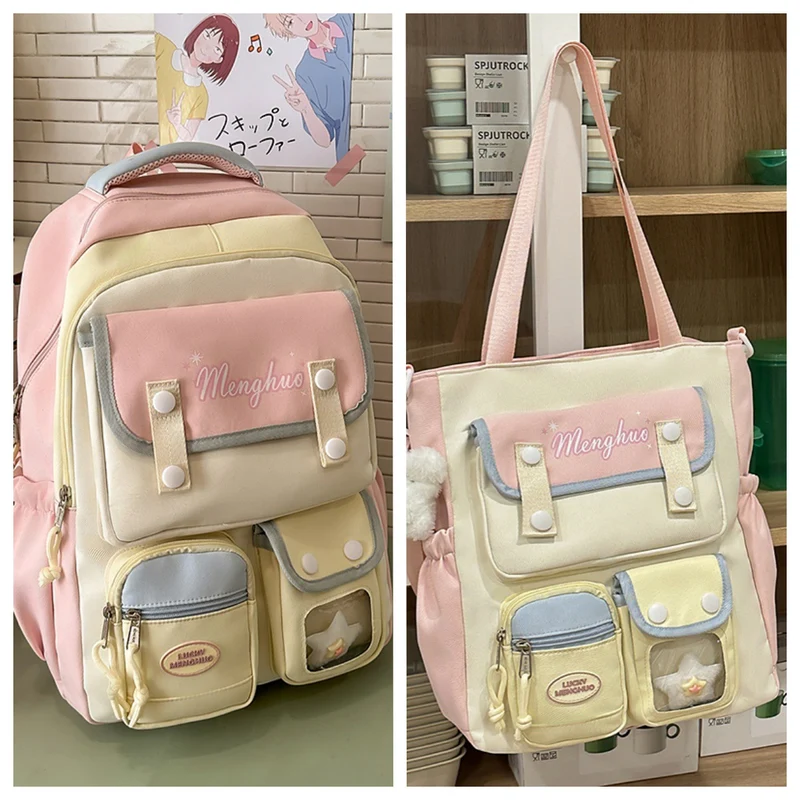 Multifunktionaler Anime-inspirierter Schulrucksack