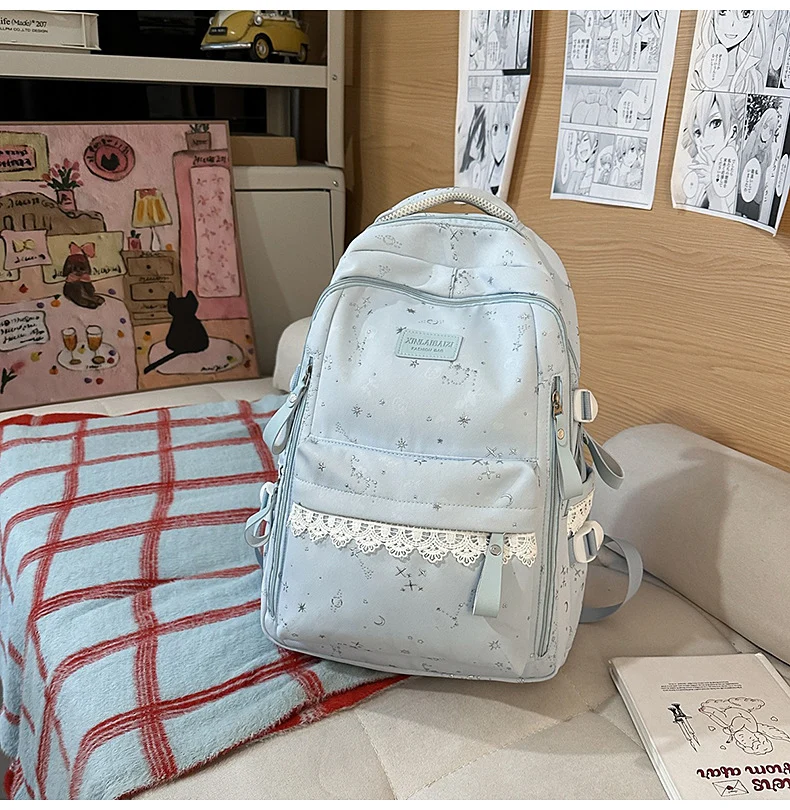 Eleganter Schulrucksack mit mehreren Fächern